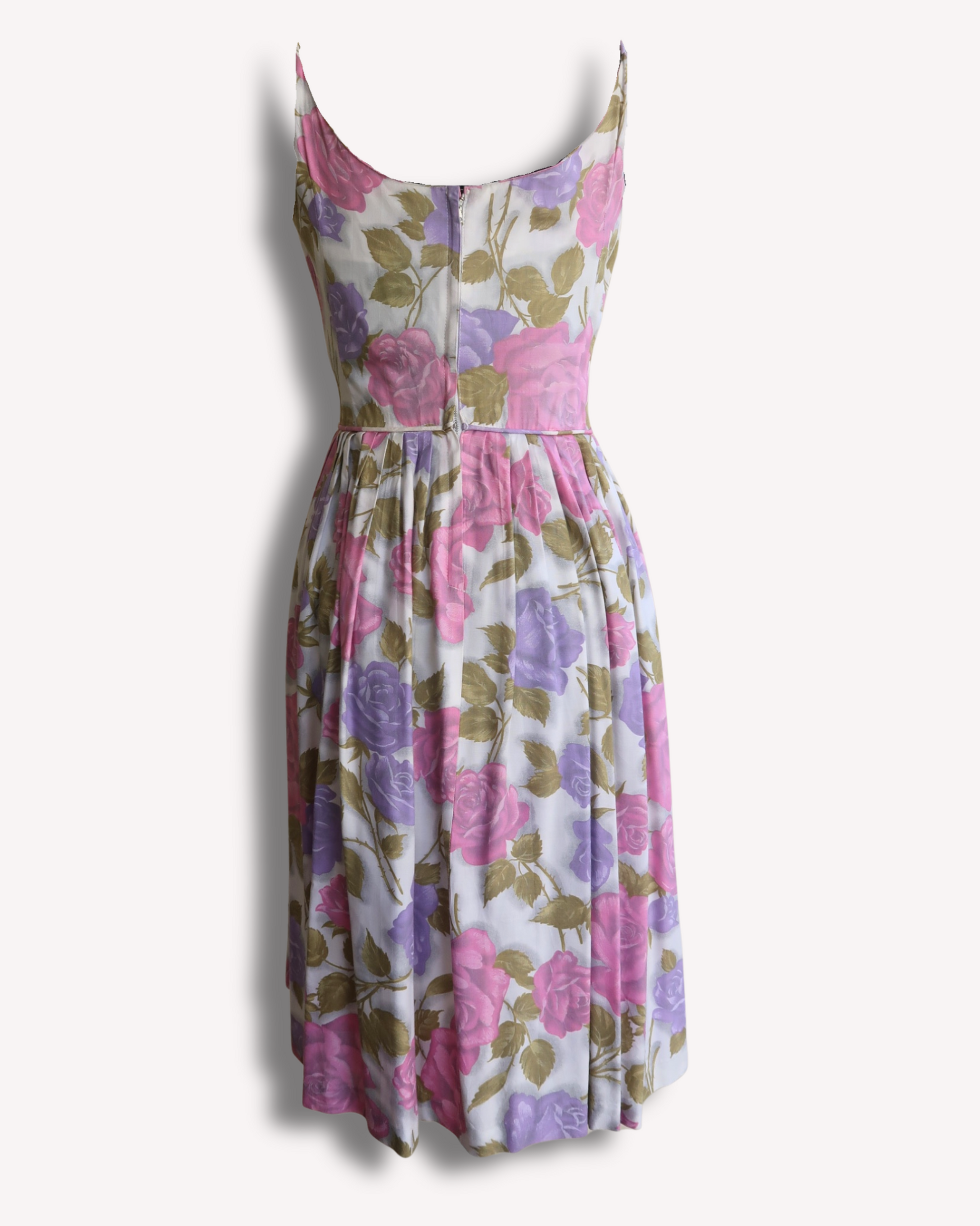 Vintage EVA - 1950s Lavender Hour Garden Party Dress