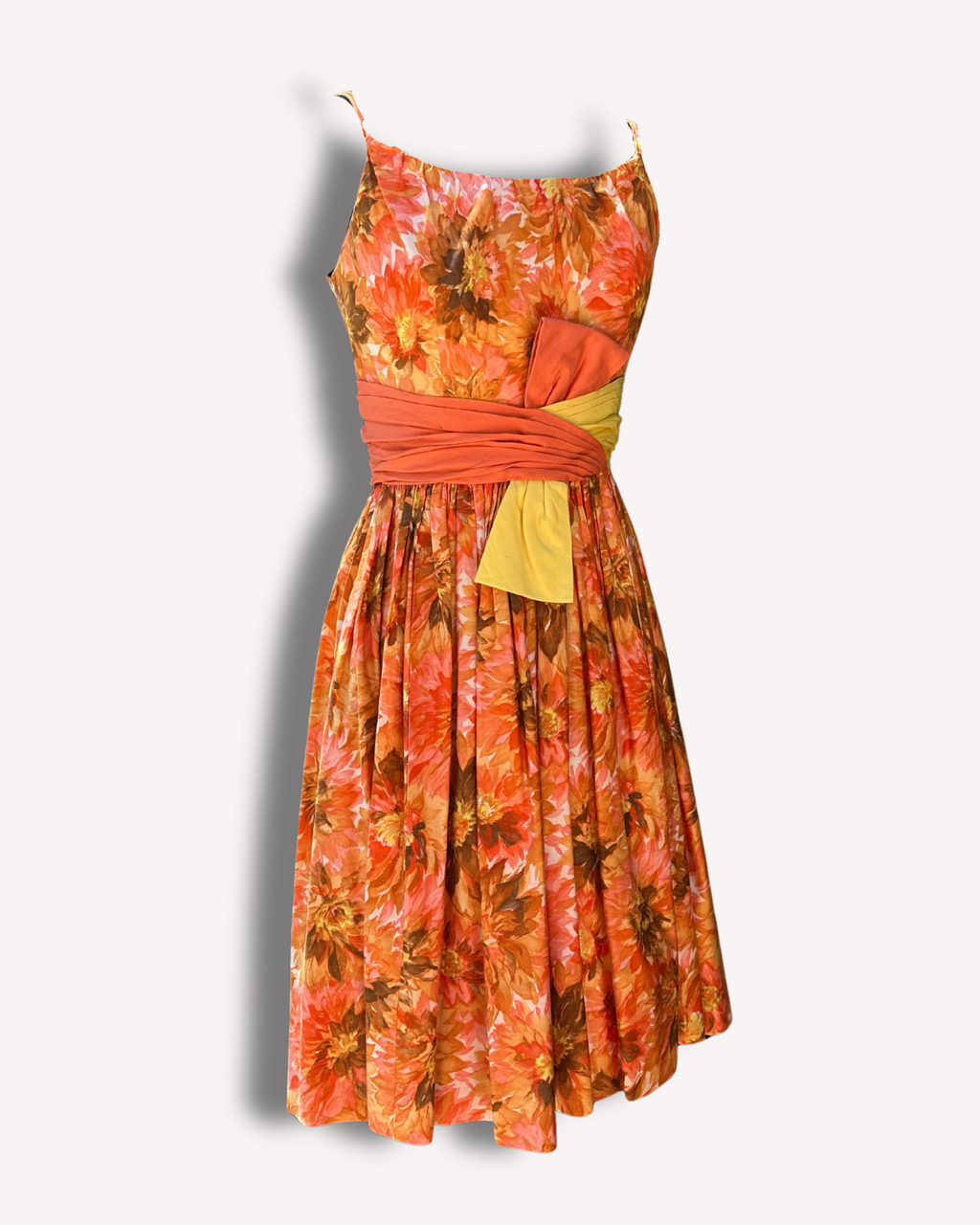 Vintage ABBEY - 1950s Floral Sundress by Mardi Gras, New York