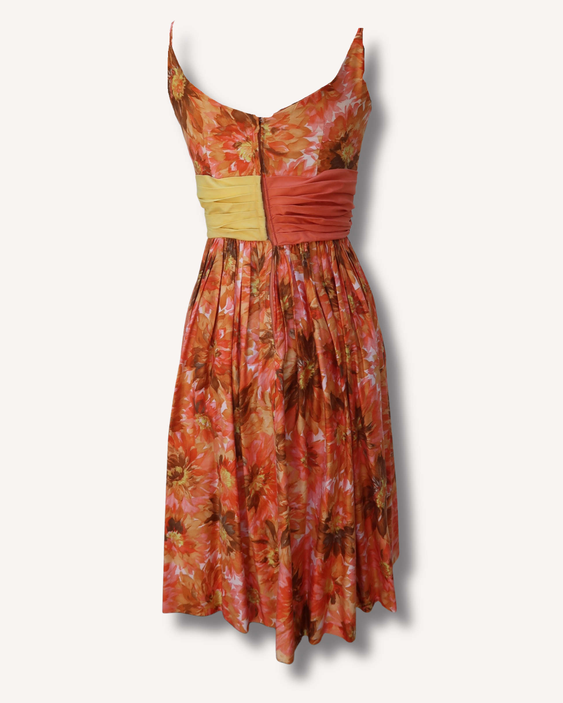 Vintage ABBEY - 1950s Floral Sundress by Mardi Gras, New York