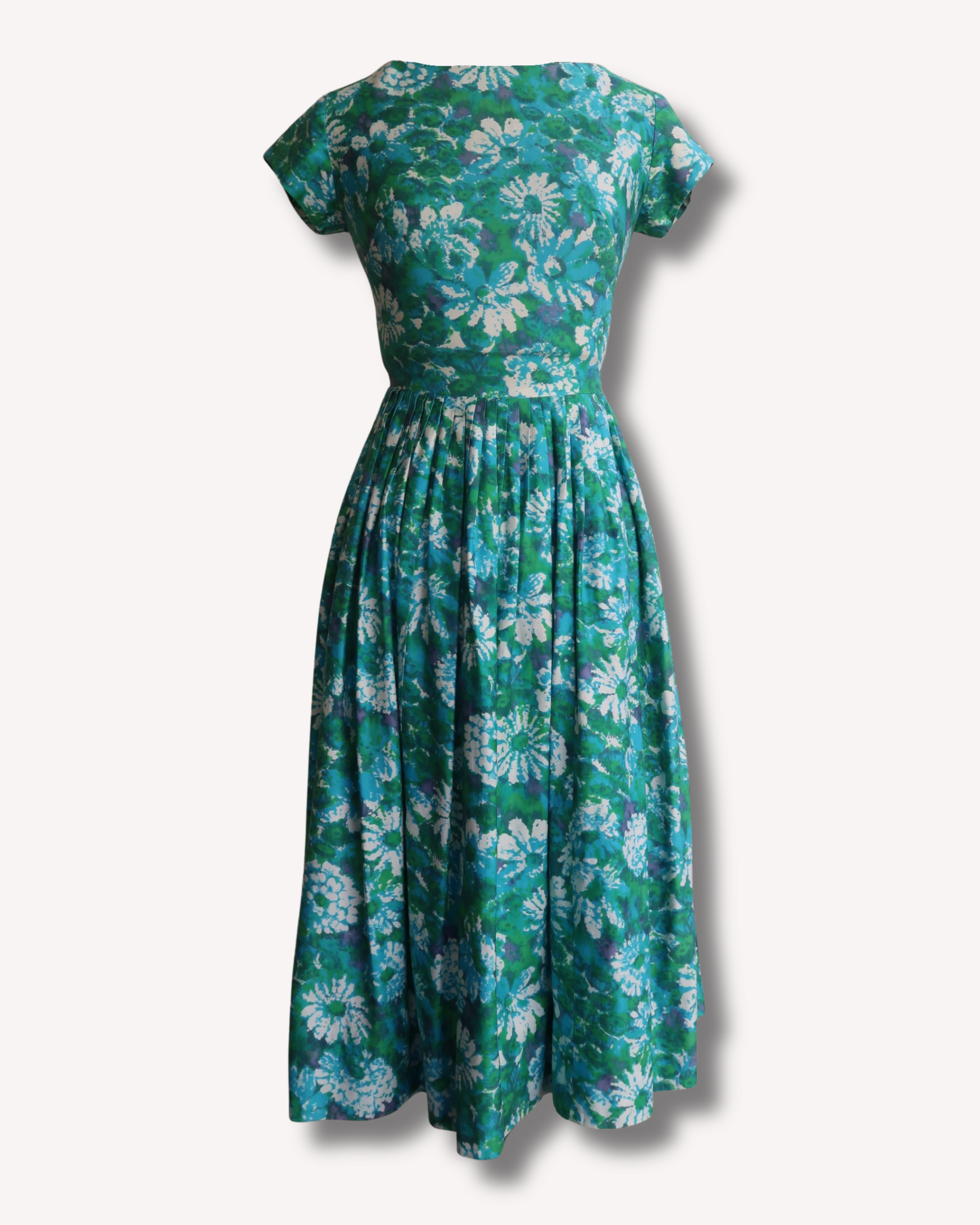 Vintage VICTORIA - 1950s Gay Gibson Garden Dress