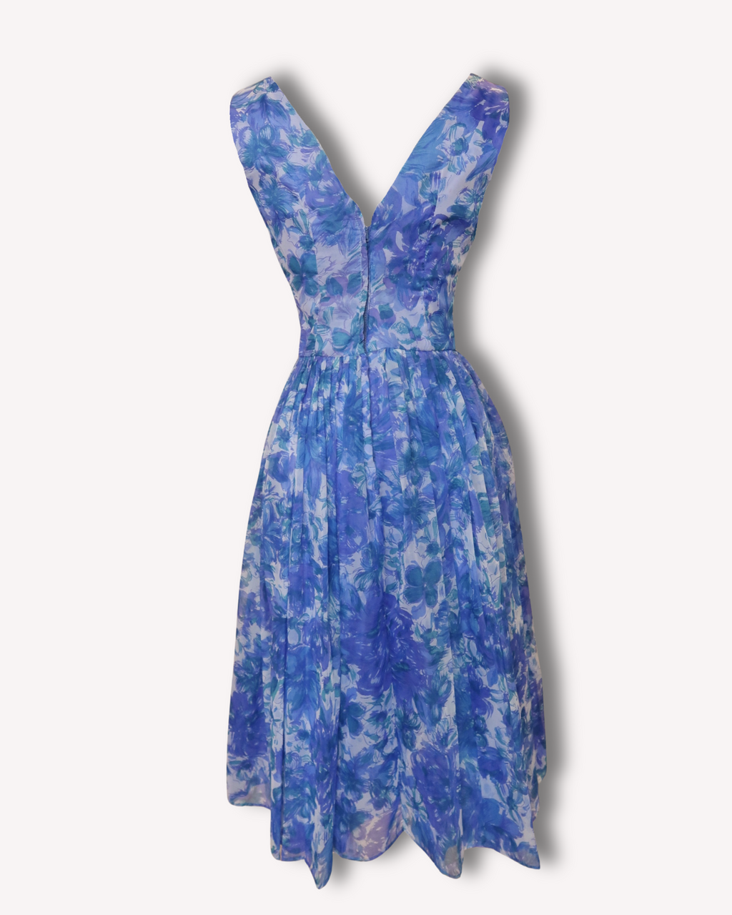 Vintage KENNA - 1950s Floral Party Dress
