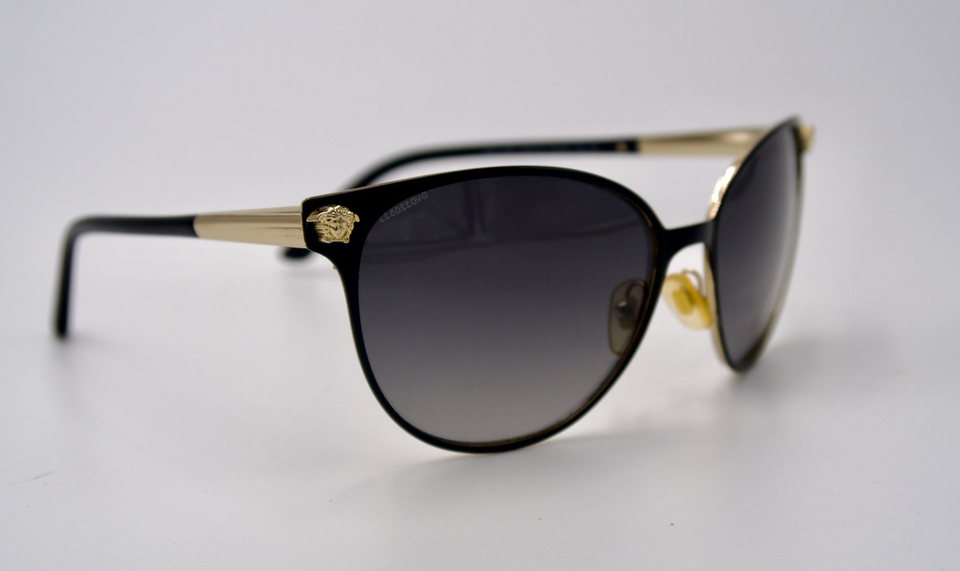 Versace Black & Gold Polarized Sunglasses