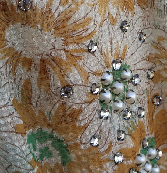 Vintage EMMA - 1950s Hand-Embellished Day Dress by Cirilo