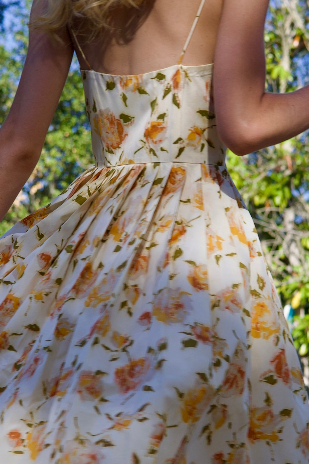 Vintage DIANA - 1950s Silk-Organza Party Dress