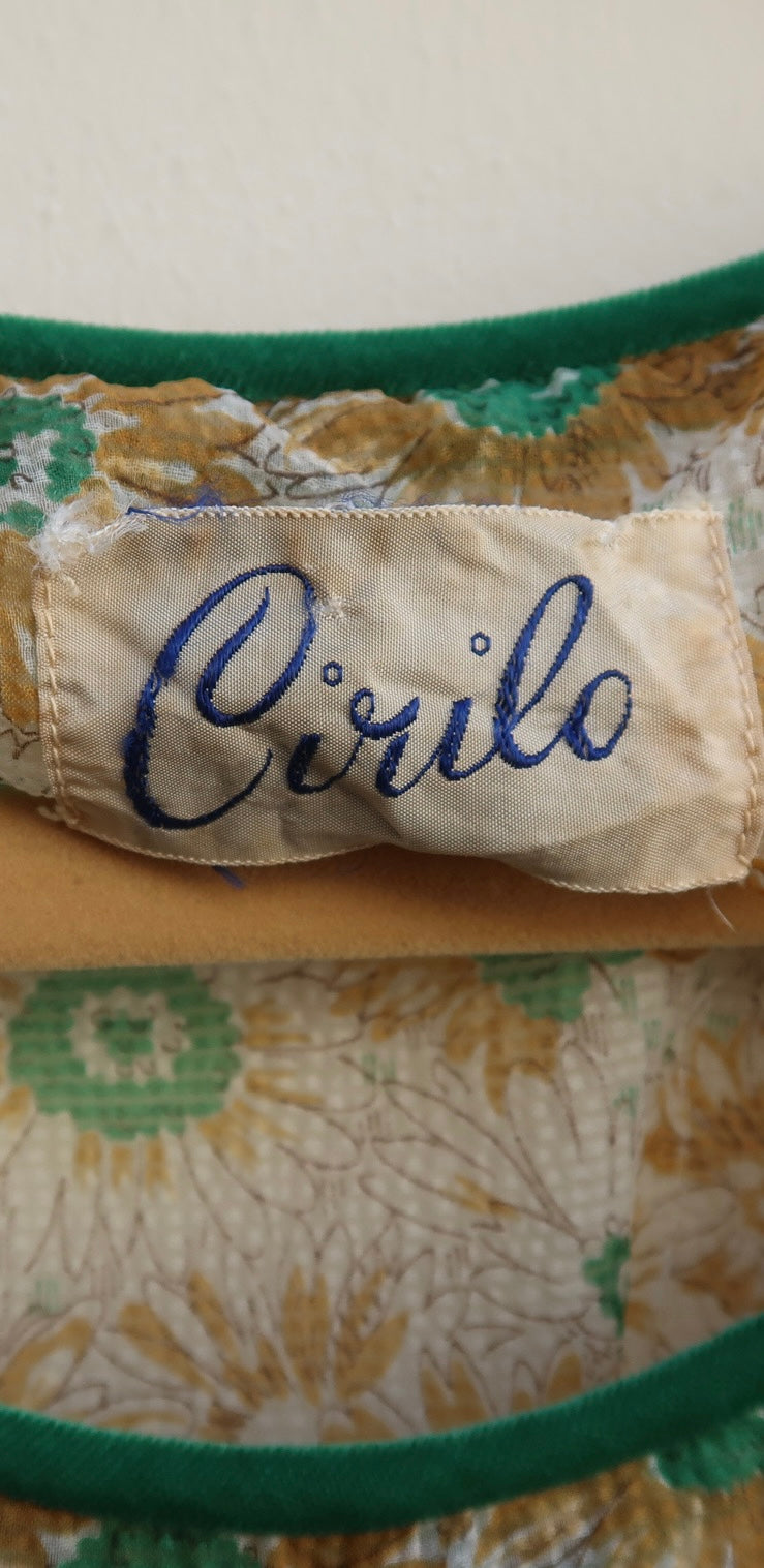 Vintage EMMA - 1950s Hand-Embellished Day Dress by Cirilo