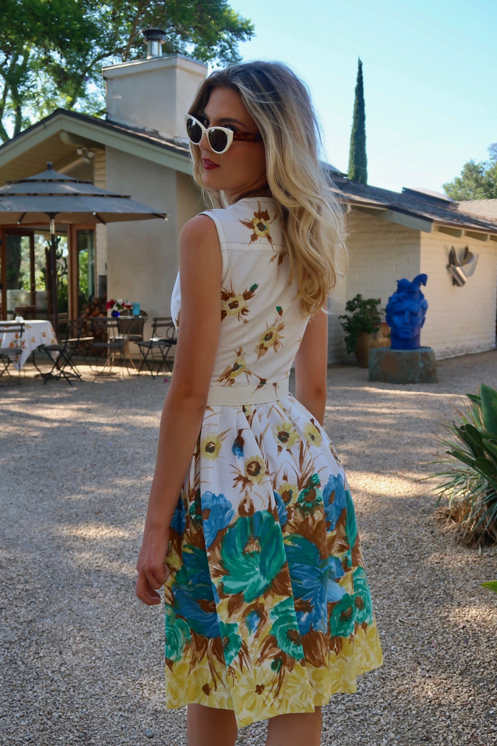 Vintage BLOSSOM - 1950s Dress by Sears, Roebuck, & Co.