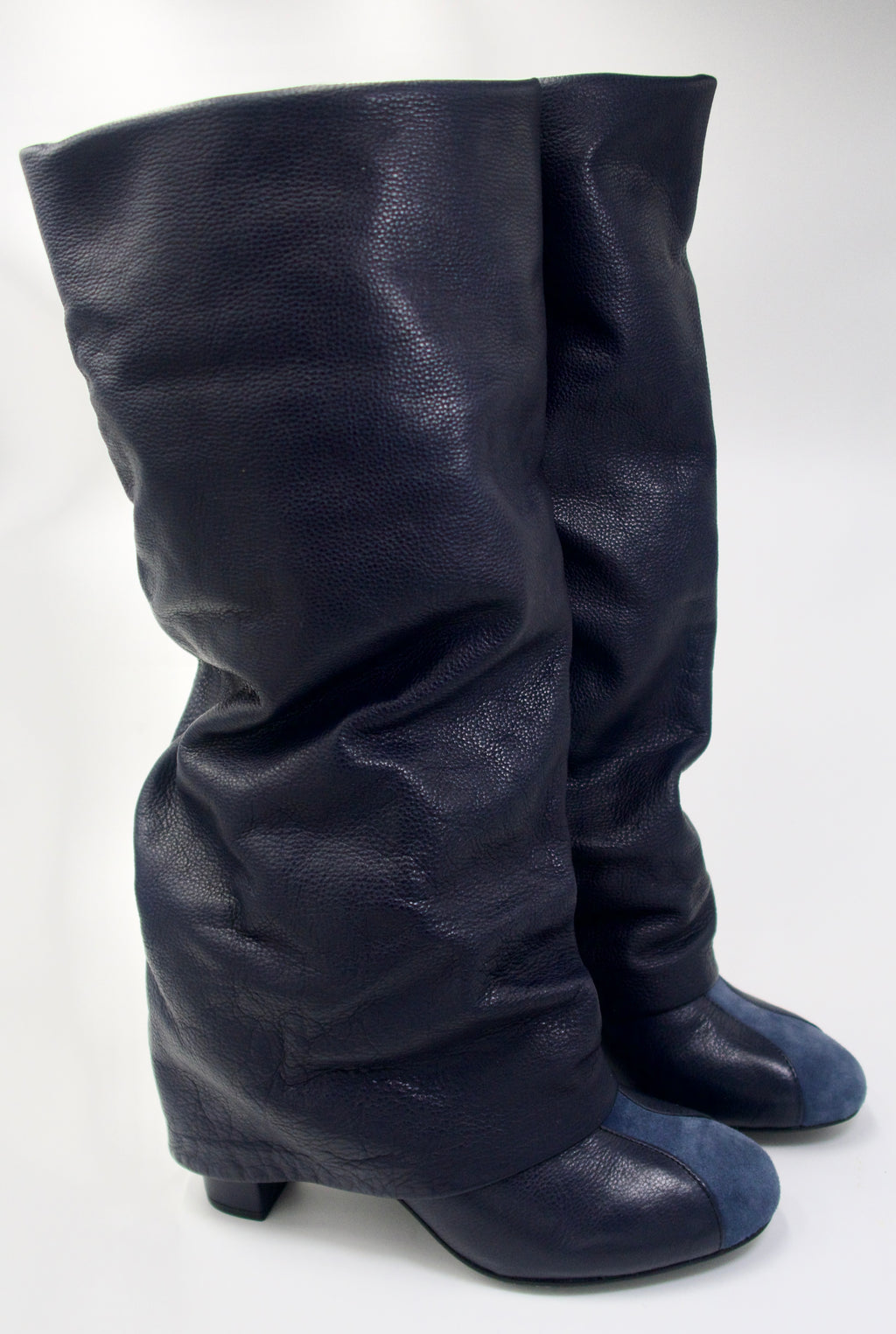 Vintage-See by Chloé- Slouchy Leather Knee Boots