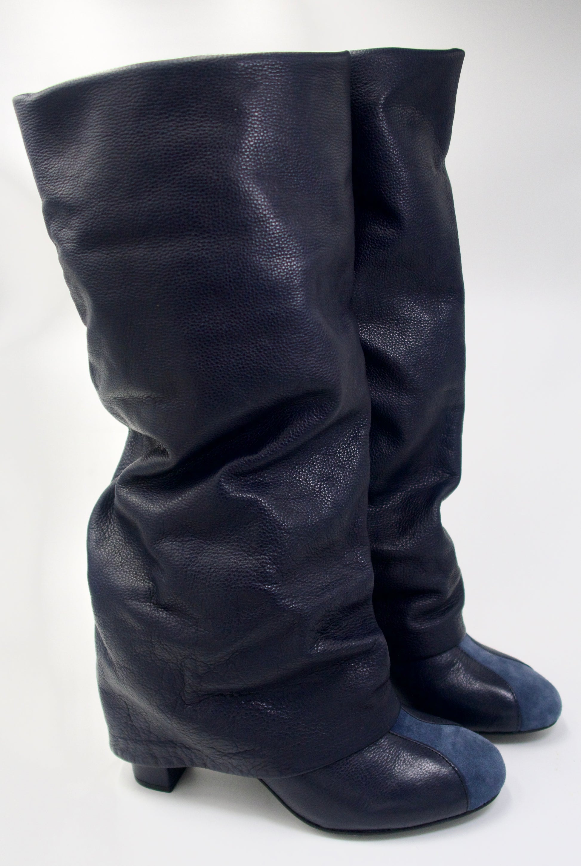 Vintage-See by Chloé- Slouchy Leather Knee Boots