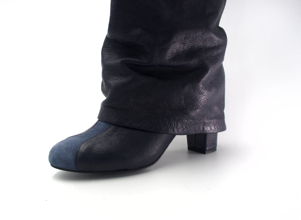Vintage-See by Chloé- Slouchy Leather Knee Boots