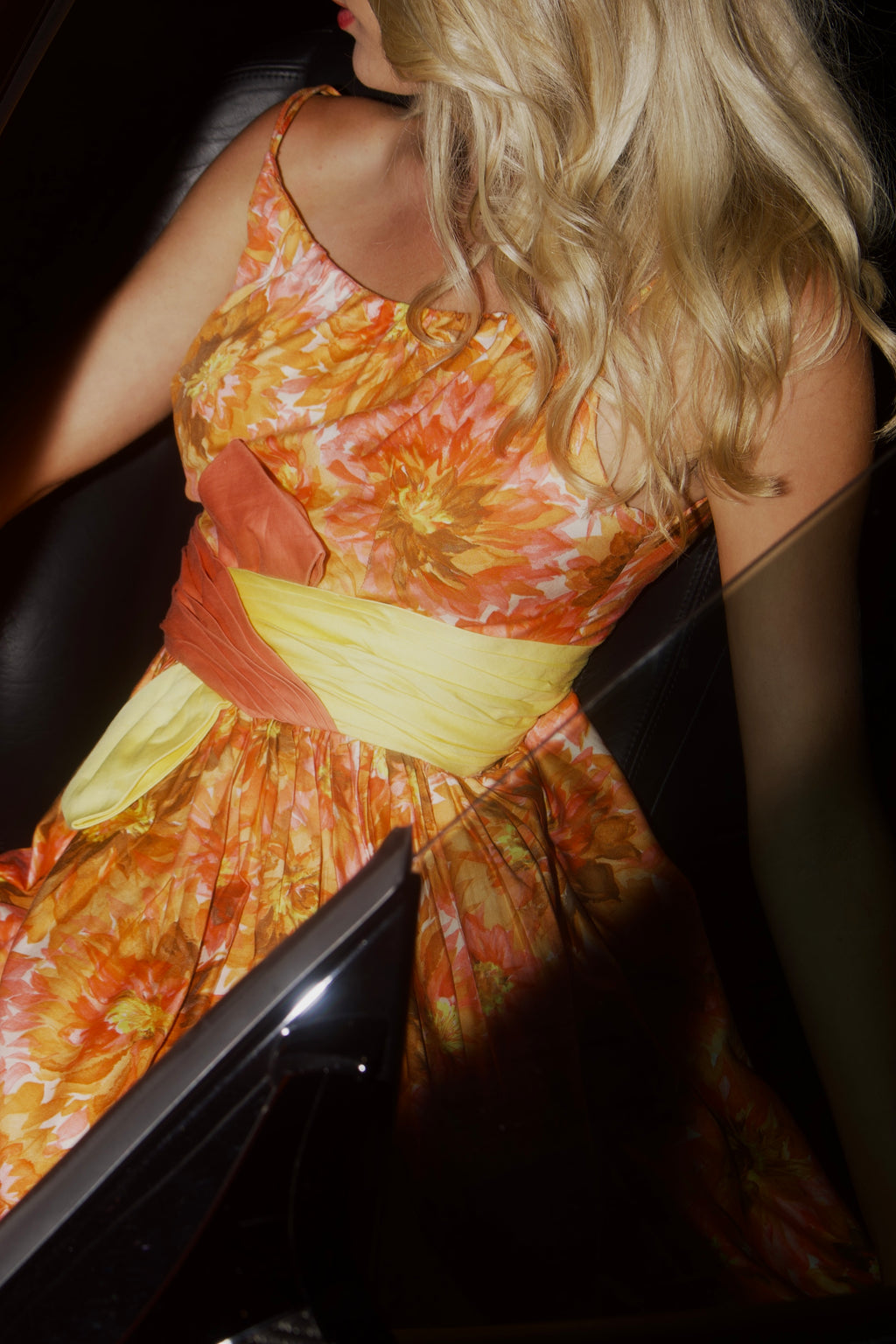 Vintage ABBEY - 1950s Floral Sundress by Mardi Gras, New York