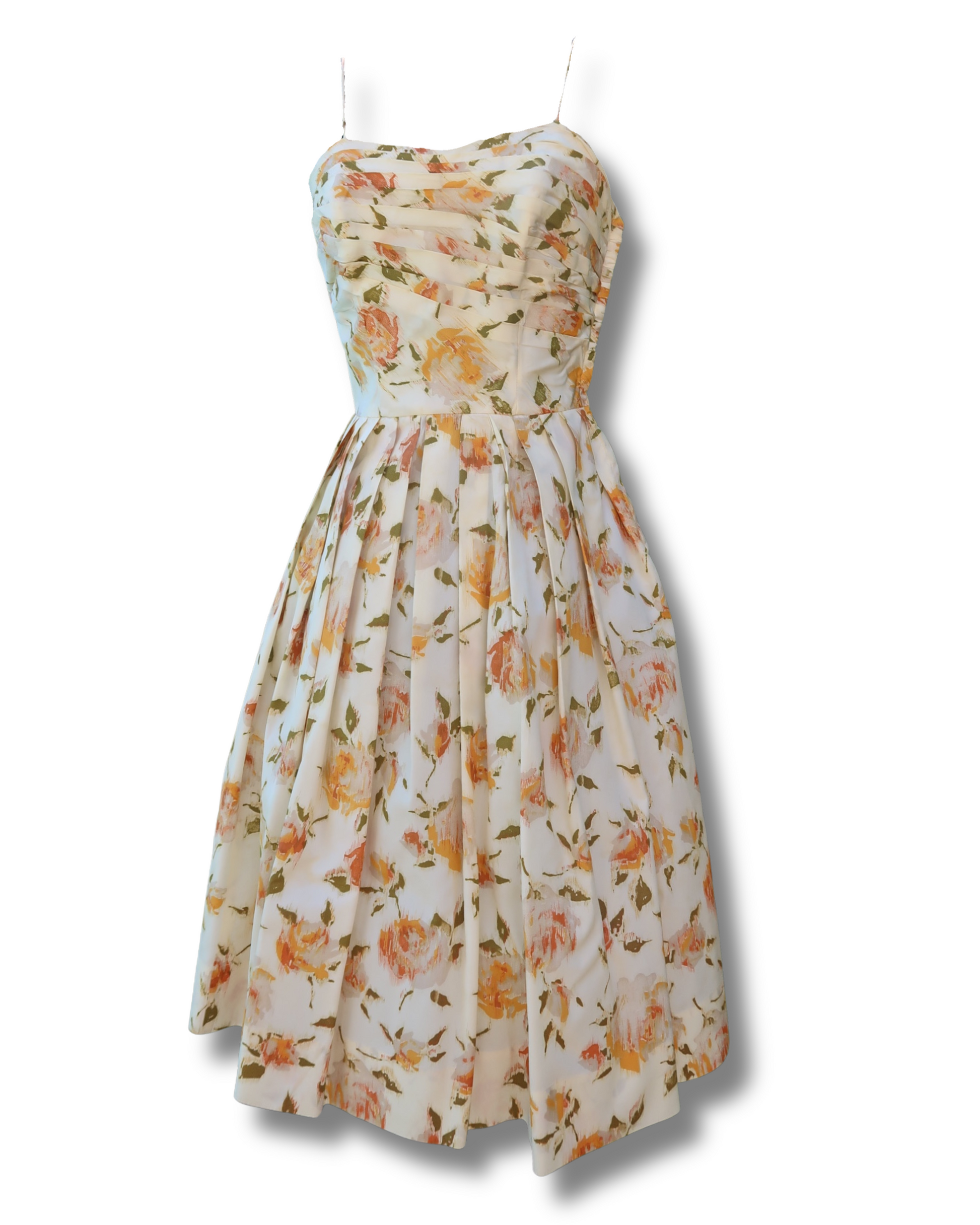 Vintage DIANA - 1950s Silk-Organza Party Dress